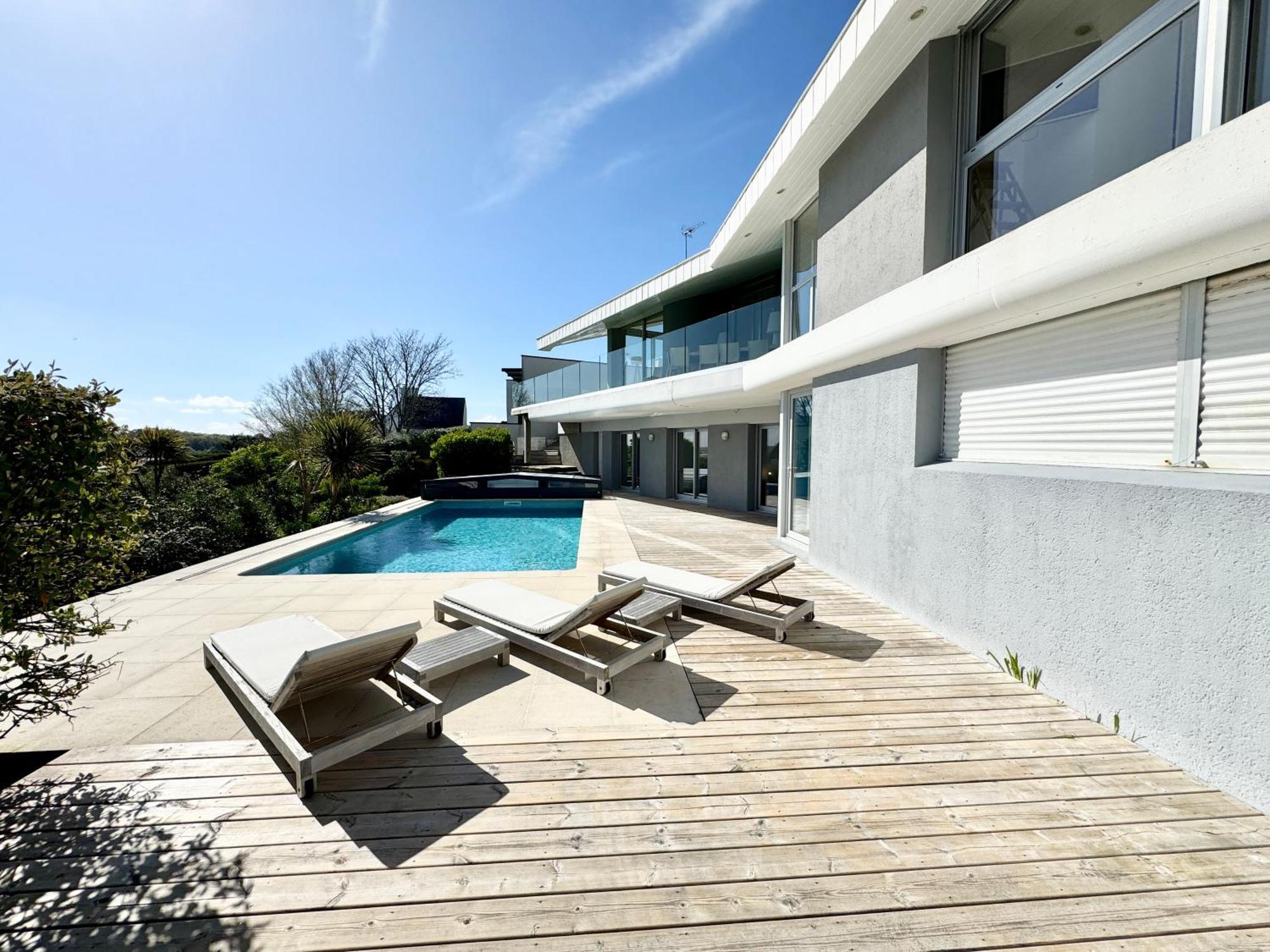 Luxury ! Villa D'Architecte Piscine - Vue Mer 180 Guidel Exterior foto